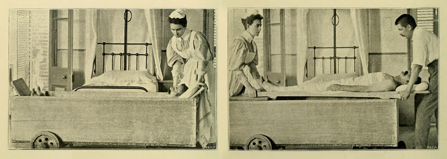 1. Francis Hare illustrating the ‘Method of Bathing’ at the Brisbane General Hospital.